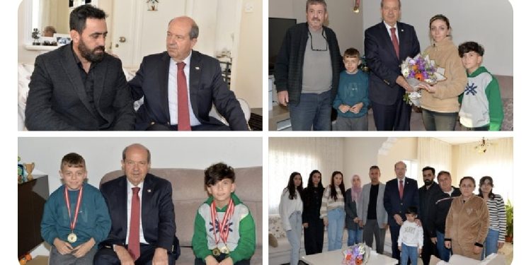 Cumhurbaşkanı Tatar, 6 Şubat Depremi’nde hayatını kaybeden vatandaşların ailelerini ziyaret etti