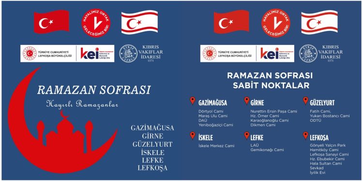 TC Büyükelçiliği KEİ Ofisi tarafından Ramazan ayı boyunca iftar yemeği verilecek