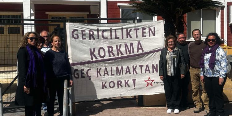 Güzelyurt’taki 8 Mart eyleminde kadınlar hak taleplerini yükseltti