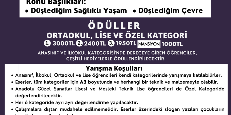 Kemal Saraçoğlu Lösemili Çocuklar ve Kanserle Savaş Vakfı, “Kanserle Savaş İçin Afiş ve Slogan Yarışması” düzenliyor