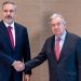 Türkiye Dışişleri Bakanı Fidan, Cenevre’de BM Genel Sekreteri Guterres ile görüştü