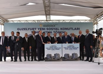 Güzelyurt Yeni Sosyal Konutları’nın temeli atıldı… İki bloktan oluşacak 35 daire yapılacak