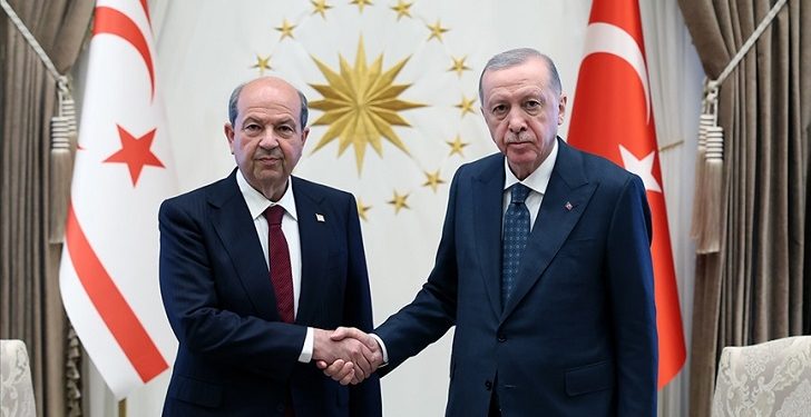 Cumhurbaşkanı Tatar, Türkiye Cumhuriyeti Cumhurbaşkanı Erdoğan ile görüştü