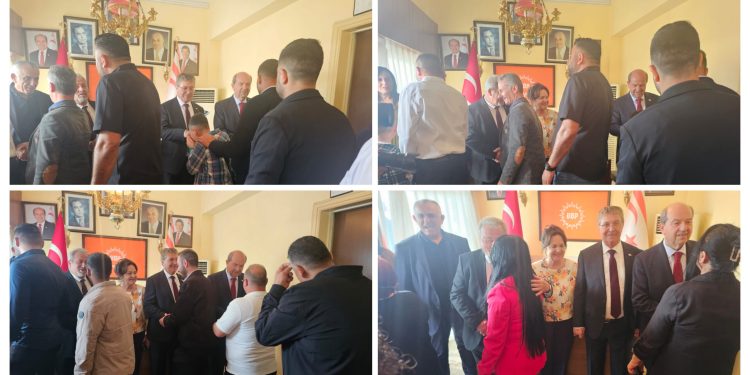 Başbakan Gazimağusa’da partililerle bayramlaştı