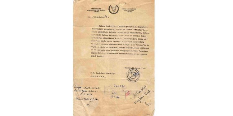 “Kıbrıs Cumhuriyeti Ankara Büyükelçiliği Arşivi” KKTC Milli Arşiv ve Araştırma Dairesi’nde