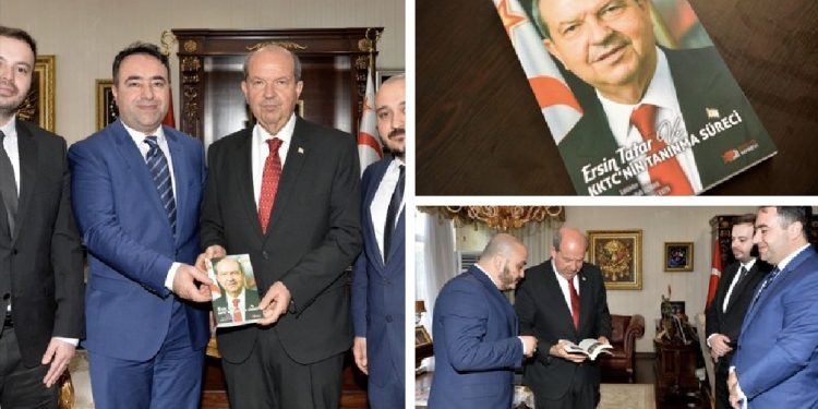 Cumhurbaşkanı Tatar’a kitap takdim edildi