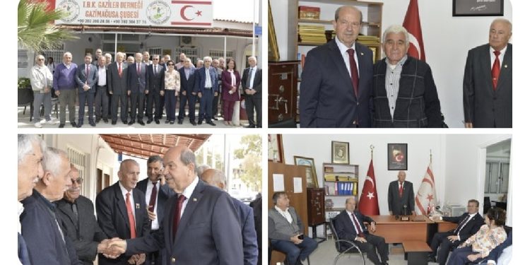 Cumhurbaşkanı Tatar, TBK Gaziler Derneği’ni ziyaret etti