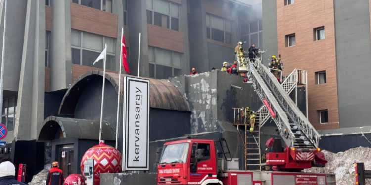 Uludağ’da kapatılan bir otelde yangın çıktı