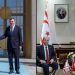Cumhurbaşkanı  Tatar, TC Cumhurbaşkanı Yardımcısı Yılmaz ile bir araya geldi .. Yılmaz:Kıbrıs Türk halkının refahını artırmak için iş birliğimizi her alanda sürdüreceğiz