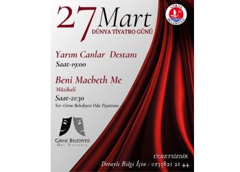 Girne Belediye Tiyatrosu’ndan bugün iki oyun