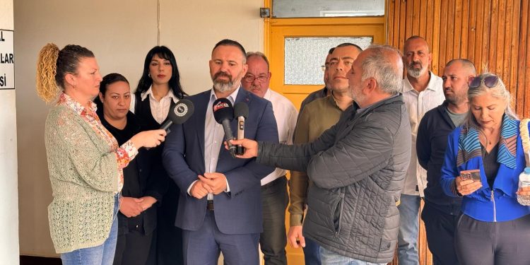 KTAMS Sosyal Sigortalar Dairesi Lefke Bölge Amirliği’nde grev yaptı