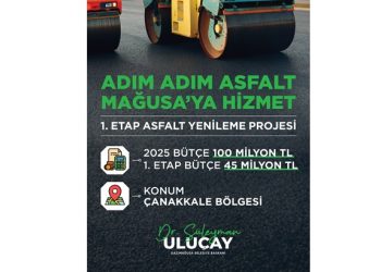 Gazimağusa Belediyesi yolların yenilenmesine yönelik yatırımın ilk etabı için ihaleye çıktı