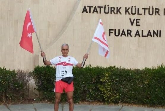 Emekli Kurmay Albay Mehmet İneci, 23 Nisan’da Kıbrıs Türk halkının varoluş mücadelesine saygı koşusu gerçekleştirdi