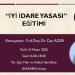 HAKSEN, 21 Nisan’da “İyi İdare Yasası” eğitimi düzenliyor