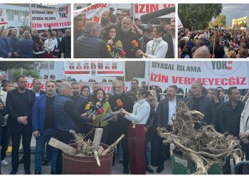 Disiplin tüzüğü değişikliğine yönelik eylemler kapsamında Meclis önünde eylem ateşi yakıldı