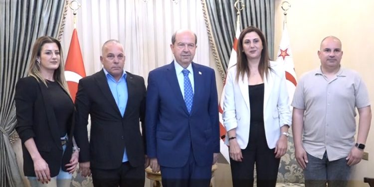 Bay-Sen Başkan ve Yönetim Kurulu üyeleri Cumhurbaşkanı Tatar’ı ziyaret etti