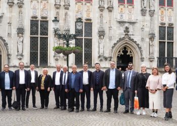 Brüksel’deki KTBB Heyeti’nden Brugge Belediyesi’ne ziyaret
