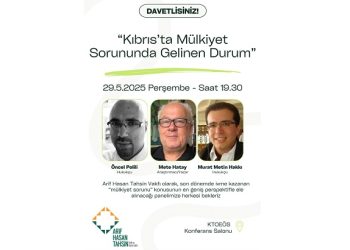 Arif Hasan Tahsin Vakfı, mülkiyet konusunda yarın panel düzenleyecek