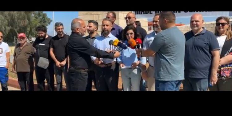 KTOEÖS, KTÖS ve örgüt temsilcileri, basın açıklaması yaptı