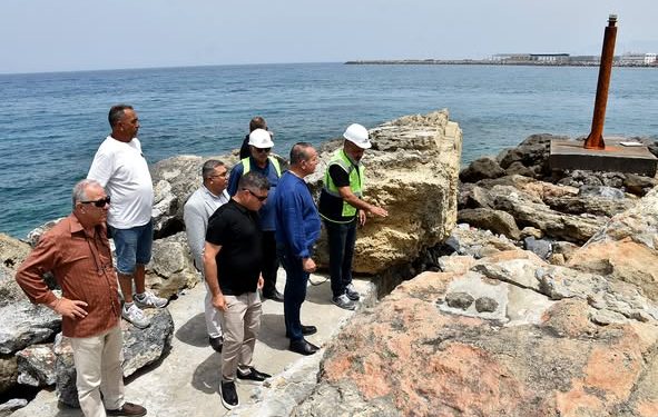 Ataoğlu, Liman’da yürütülen 3. etap proje çalışmalarını yerinde inceledi