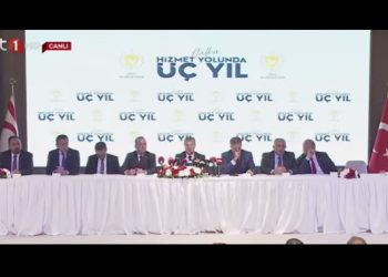 “Halka Hizmet Yolunda Üç Yıl” basın toplantısı başladı