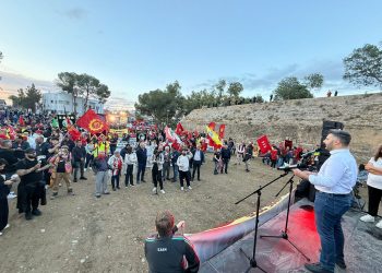 1 Mayıs, ara bölgede iki toplumlu etkinlikle kutlandı