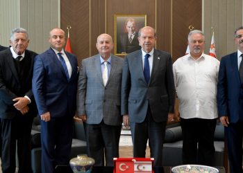 Cumhurbaşkanı Ersin Tatar, Milli Mücadele Vakfı heyetini kabul etti