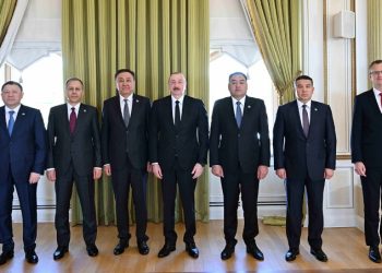 Aliyev, Türk devletlerinin içişleri bakanlarını kabul etti. Kabulde İçişleri Bakanı Dursun Oğuz da yer aldı