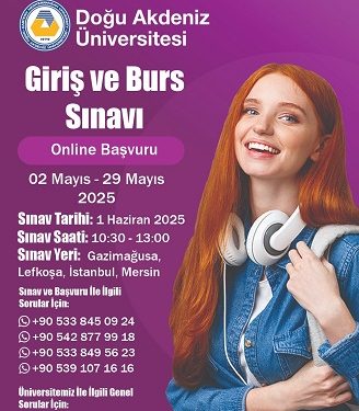 DAÜ Giriş ve Burs Sınavı’na başvurular devam ediyor