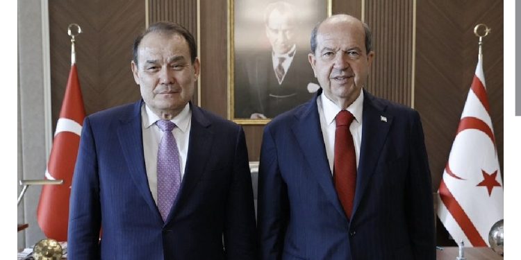 Cumhurbaşkanı Tatar, Türk Yatırım Fonu Başkanı Baghdad Amreyev’i kabul etti