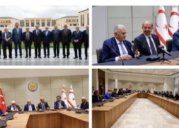 Cumhurbaşkanı Ersin Tatar Türk Devletleri Teşkilatı Aksakallar Konseyi Başkanı Binali Yıldırım ve beraberindeki heyeti kabul etti