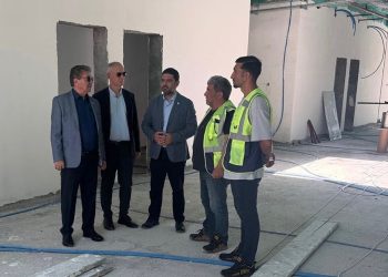 Başbakan Üstel Güzelyurt Devlet Hastanesi inşaatını inceledi