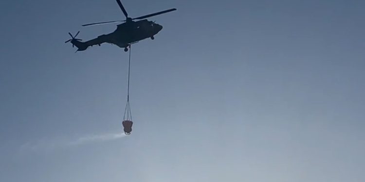 İskele Kaymakamı Toroslu:Yangının kontrol altına alınması için ekipler çalışıyor