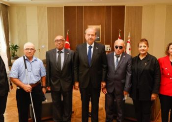 Cumhurbaşkanı  Tatar, Kıbrıs Türk Engelliler Federasyonu ile Federasyona bağlı dernek temsilcilerini kabul etti