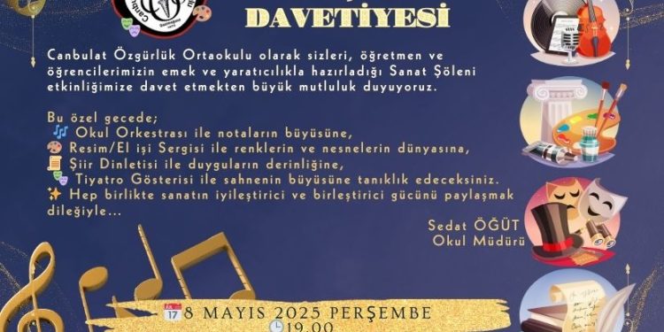 Canbulat Özgürlük Ortaokulu’ndan “Sanat Şöleni”