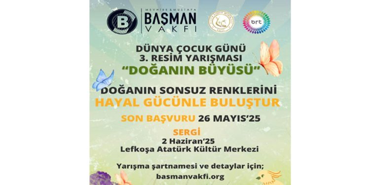 Başman Vakfı ile BRTK’nın düzenlediği Dünya Çocuk Günü 3. Resim Yarışması’na başvurular başladı