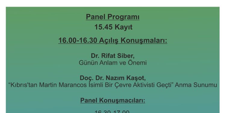 Çevre Koruma Vakfı, 5 Haziran Dünya Çevre Günü dolayısıyla panel düzenliyor