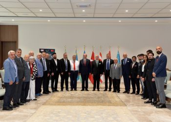 Cumhurbaşkanı Tatar, Türk Dünyası Mühendisler ve Mimarlar Birliği heyetini kabul etti