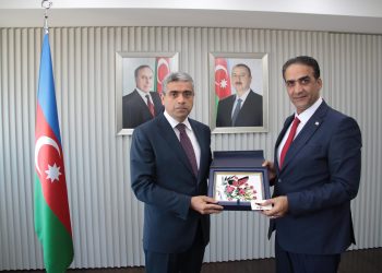 Gardiyanoğlu, Azerbaycan Çalışma ve Nüfusun Sosyal Koruması Bakanı Anar Aliyev ile bir araya geldi