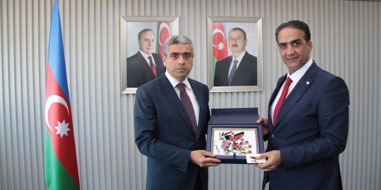Gardiyanoğlu, Azerbaycan Çalışma ve Nüfusun Sosyal Koruması Bakanı Anar Aliyev ile bir araya geldi