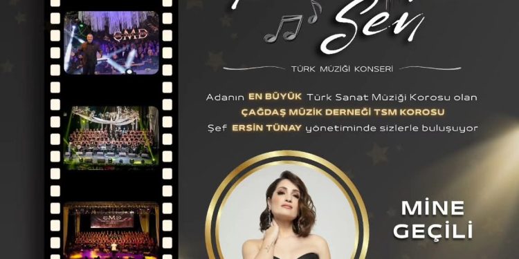 ÇMD TSM Korosu yarın akşam konser verecek.. Konserde Mine Geçili ile Bahadır Sevik de sahne alacak