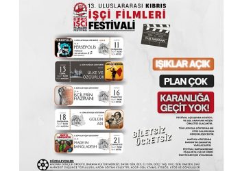 Uluslararası Kıbrıs İşçi Filmleri Festivali 11 Haziran’da başlayacak
