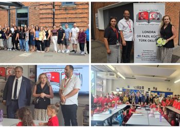 Cumhurbaşkanı Ersin Tatar’ın eşi Sibel Tatar, Londra’da Dr Fazıl Küçük Türk Okulunu ziyaret etti