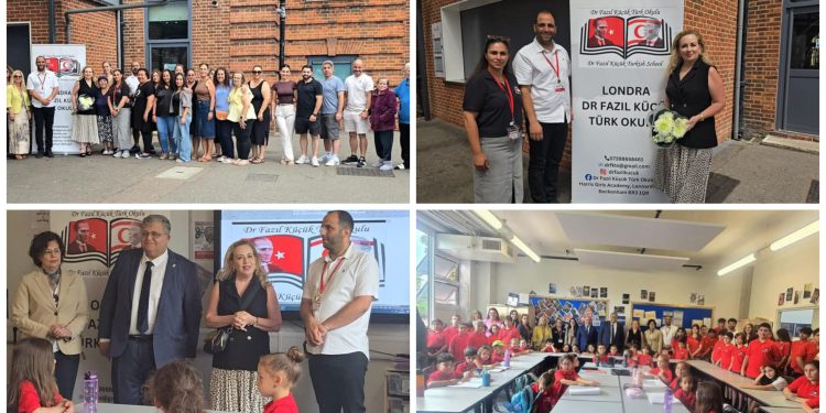 Cumhurbaşkanı Ersin Tatar’ın eşi Sibel Tatar, Londra’da Dr Fazıl Küçük Türk Okulunu ziyaret etti