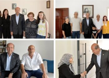 Cumhurbaşkanı Ersin Tatar, TMT mücahidi, gazi ve şehit yakınlarını ziyaret etti