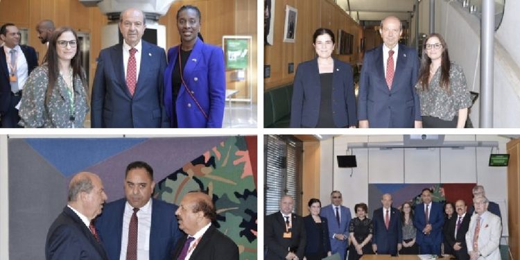 Cumhurbaşkanı Tatar, İngiltere Parlamentosu KKTC Dostluk Grubu ile bir araya geldi