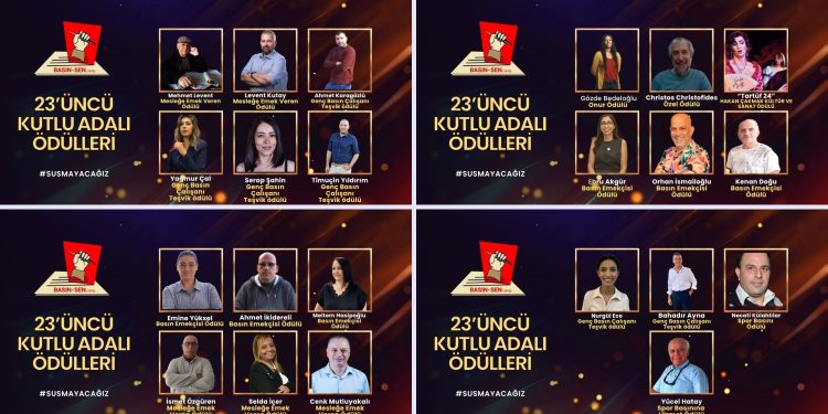 23. Kutlu Adalı Ödül Töreni perşembe günü yapılıyor