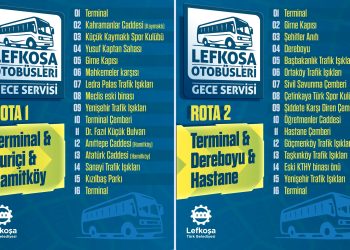 LTB’den “Lefkoşa Otobüsleri Gece Servisi 1 Temmuz’da Hizmet Vermeye Başlıyor” haberi