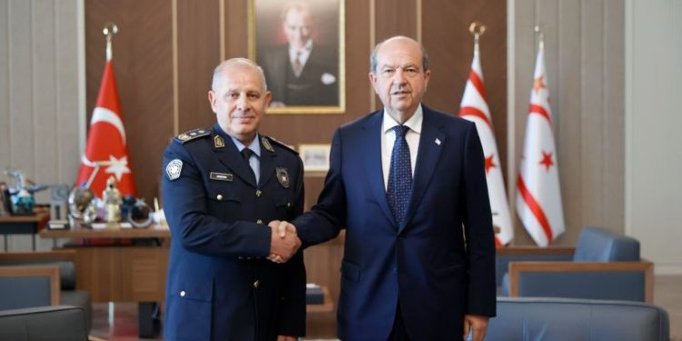 Cumhurbaşkanı Tatar, Polis Teşkilatının kuruluş yıl dönümü dolayısıyla Polis Genel Müdürü Kuni ve beraberindeki heyeti kabul etti