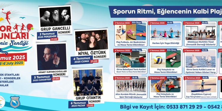 Karaoğlanoğlu Spor Oyunları ve Deniz Şenliği yarın başlıyor